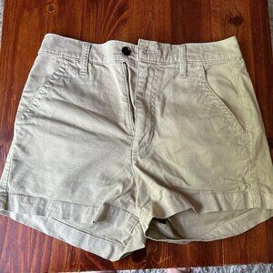 Abercrombie and Fitch Women's Beige High Waisted Shorts